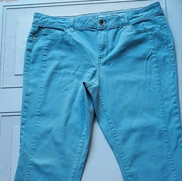DKNY Jeans Soho Skinny Size 12 Mint Color - Picture 6 of 12
